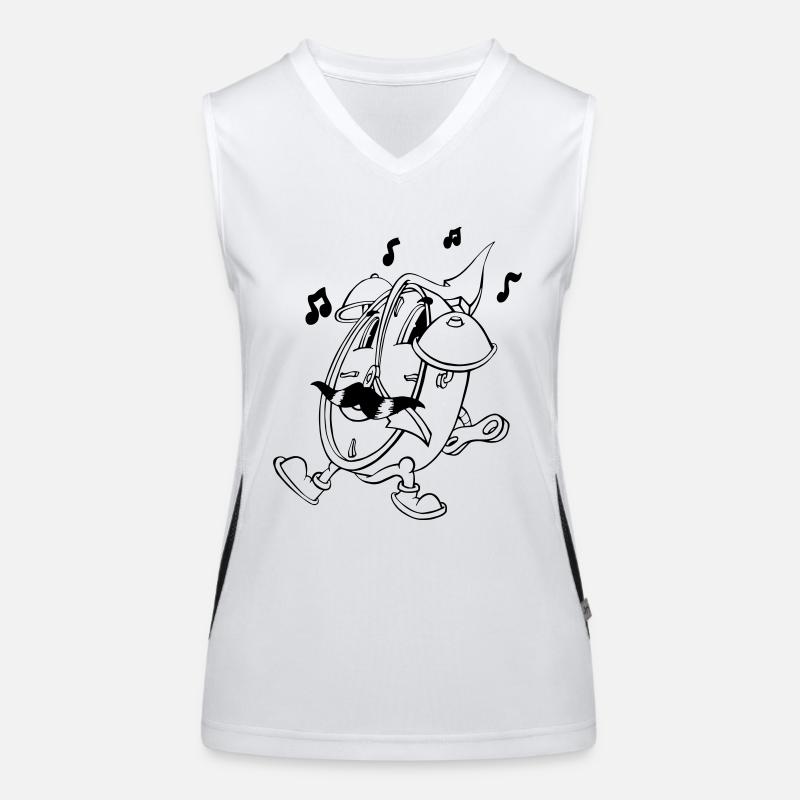Crazy Wecker Funktionelles Kontrast-Tank Top für Frauen