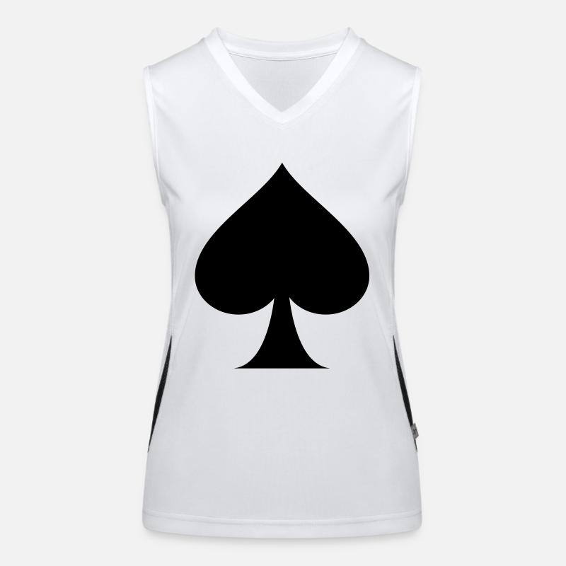 spades poker Women's Functional Contrast Tank Top