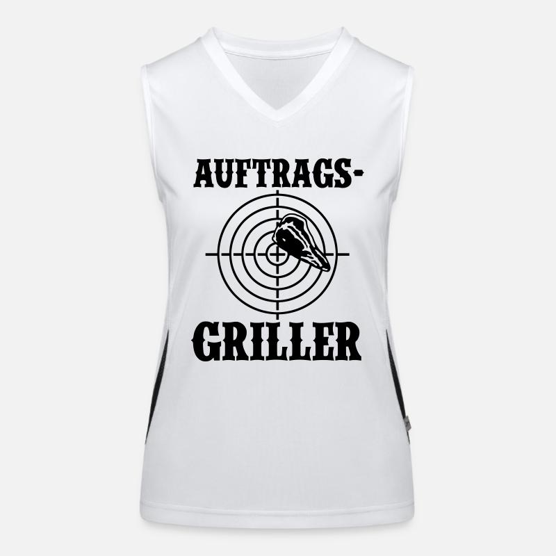Auftragsgriller Funktionelles Kontrast-Tank Top für Frauen