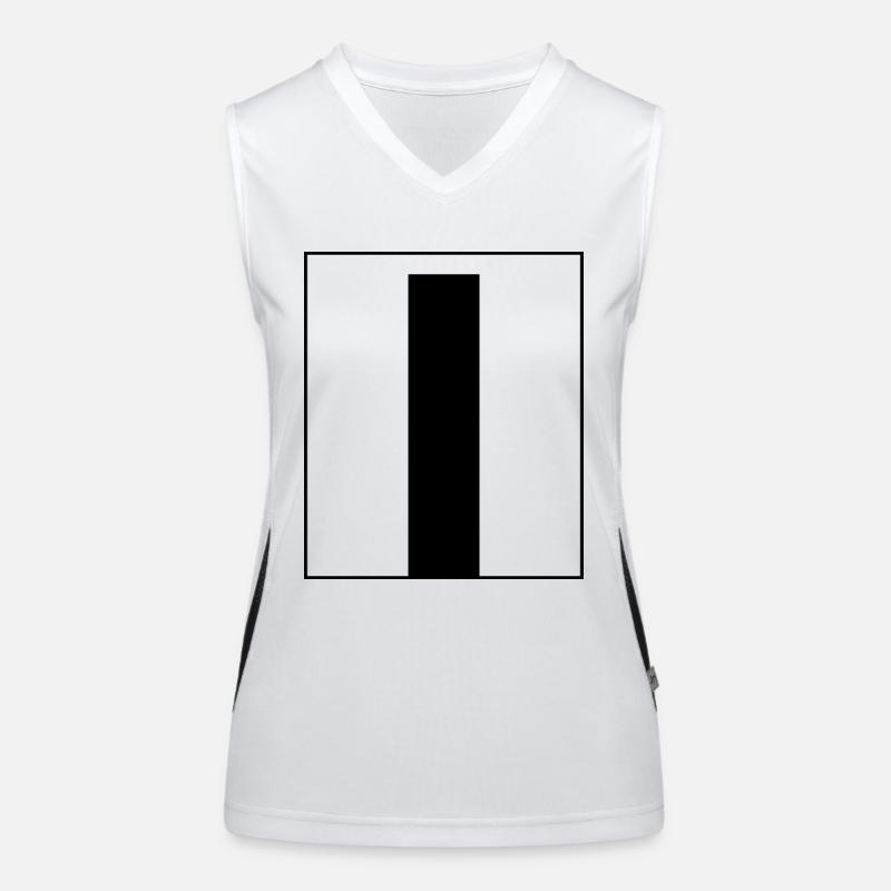 Buchstaben-Alphabet l Funktionelles Kontrast-Tank Top für Frauen