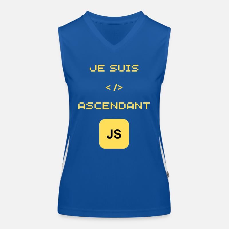 Geschenk für JavaScript-JS-Entwickler Funktionelles Kontrast-Tank Top für Frauen