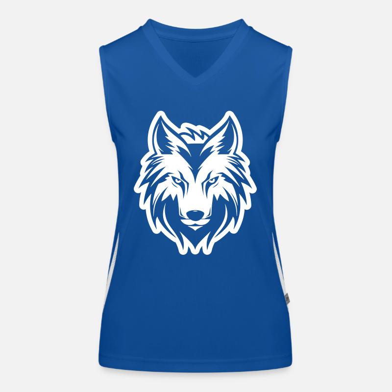 Wolf Head Women's Functional Contrast Tank Top