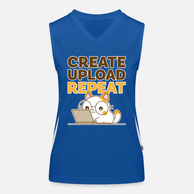 Create, Upload, Repeat Women's Functional Contrast Tank Top