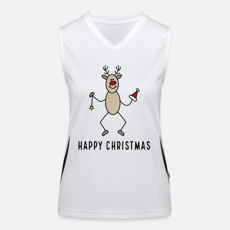 Joyeux Noël Débardeur respirant contrasté Femme
