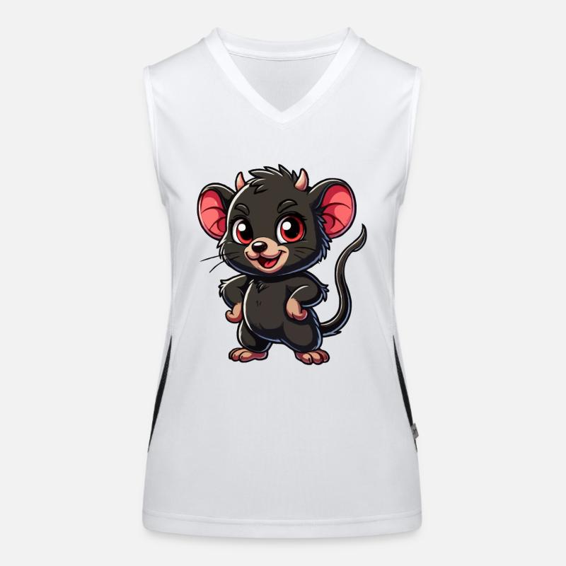 Tasmanisches Teufelskind Funktionelles Kontrast-Tank Top für Frauen