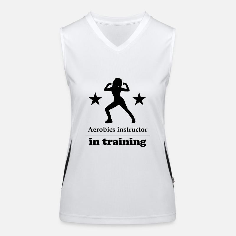 Aerobics instructor in training Women's Functional Contrast Tank Top