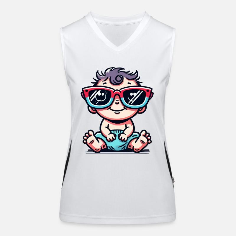 baby comic Funktionelles Kontrast-Tank Top für Frauen