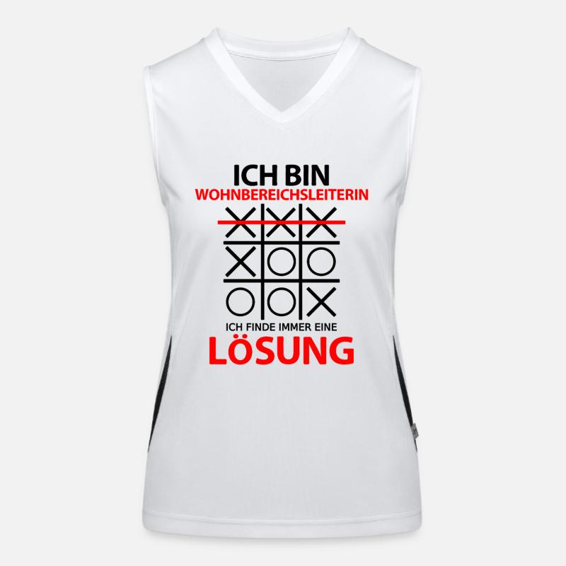 Wohnbereichsleiterin Sprüche Wohnbereichsleitung Funktionelles Kontrast-Tank Top für Frauen