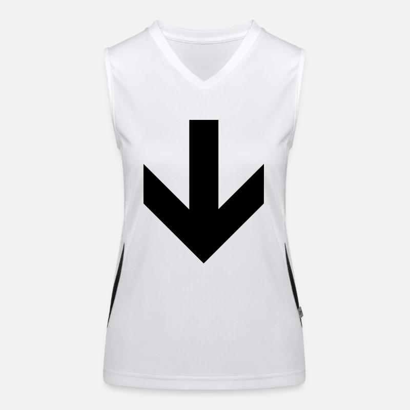 Dies Way Down Pfeil Funktionelles Kontrast-Tank Top für Frauen