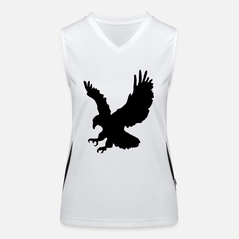 Swooping Jagd Adler Funktionelles Kontrast-Tank Top für Frauen