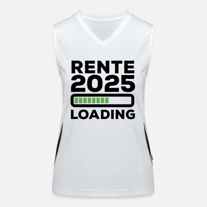 Rente 2025 Loading - Ruhestand - Pension Funktionelles Kontrast-Tank Top für Frauen