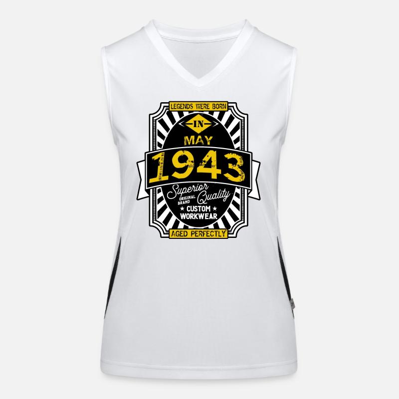 1943 MAY Women's Functional Contrast Tank Top