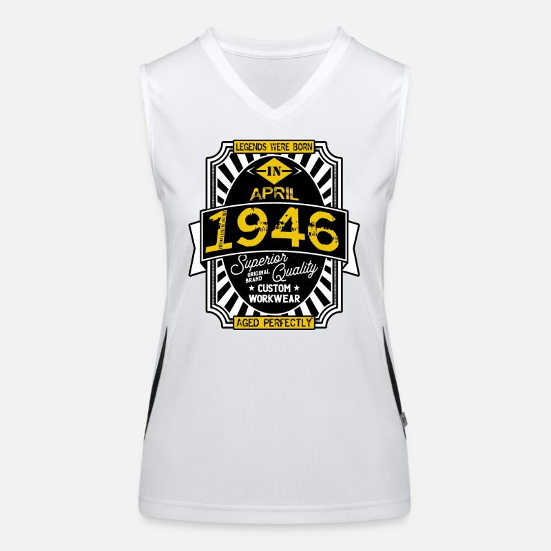APRIL 1946 Funktionelles Kontrast-Tank Top für Frauen