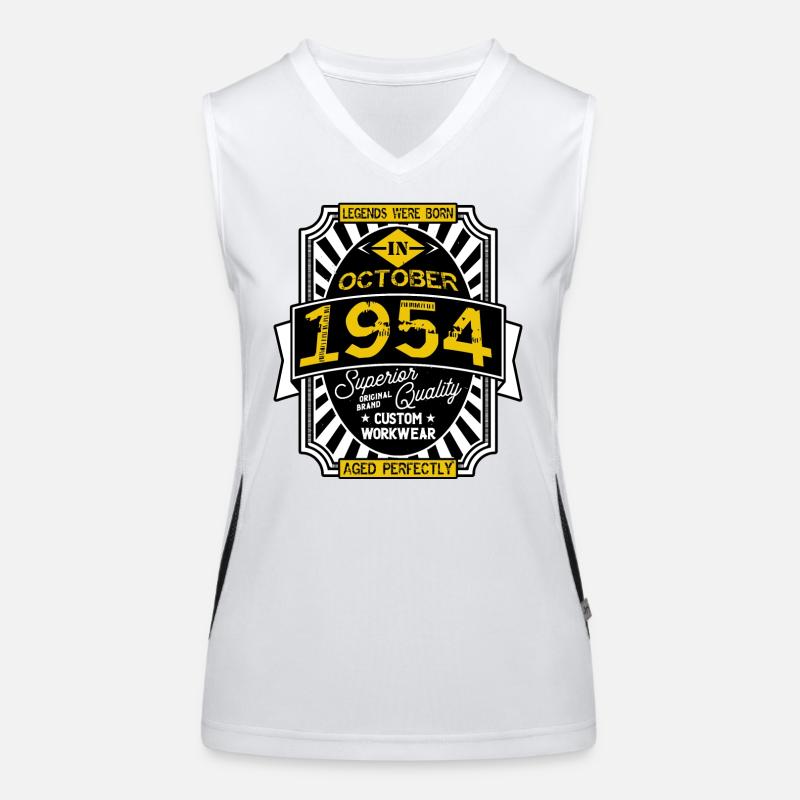 1954 OKTOBER Funktionelles Kontrast-Tank Top für Frauen