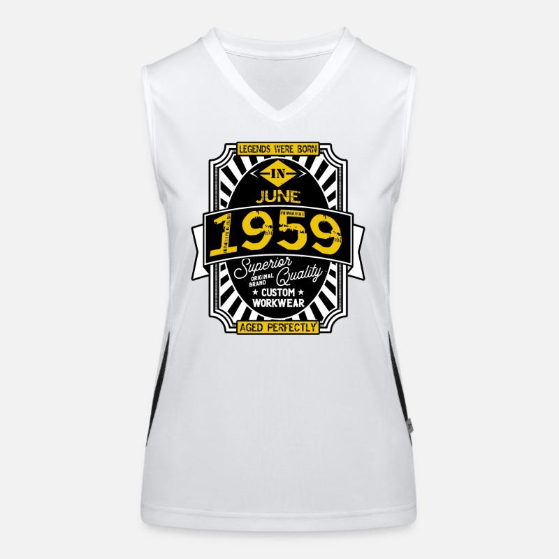 1959 JUNI Funktionelles Kontrast-Tank Top für Frauen