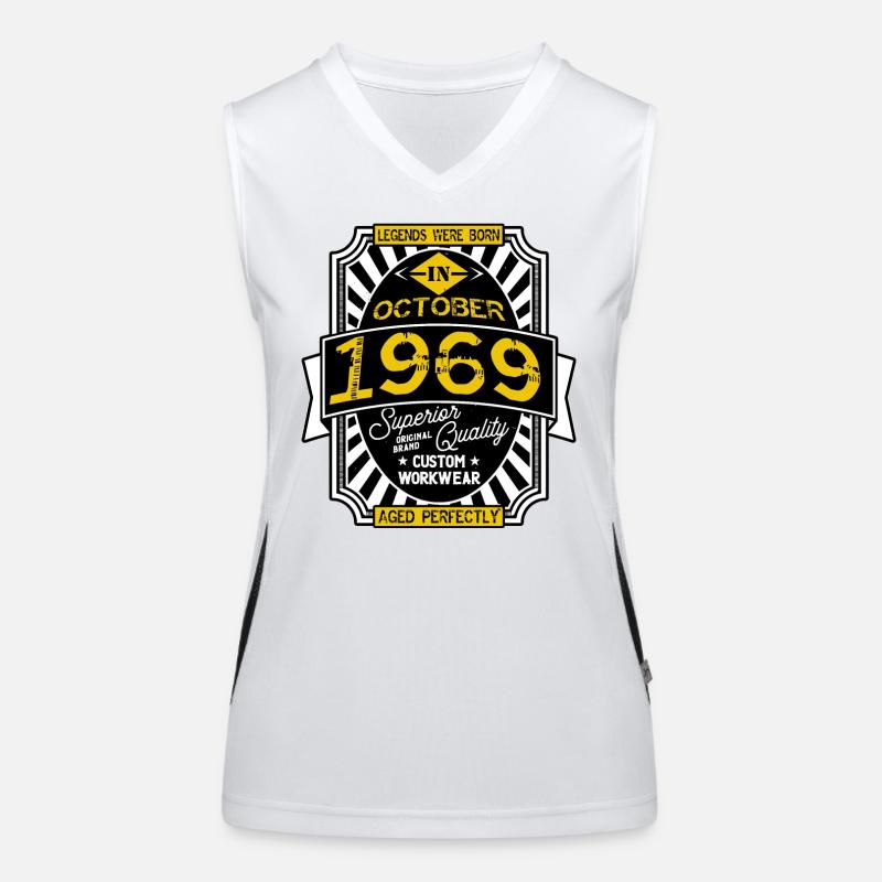1969 OCTOBER Women's Functional Contrast Tank Top