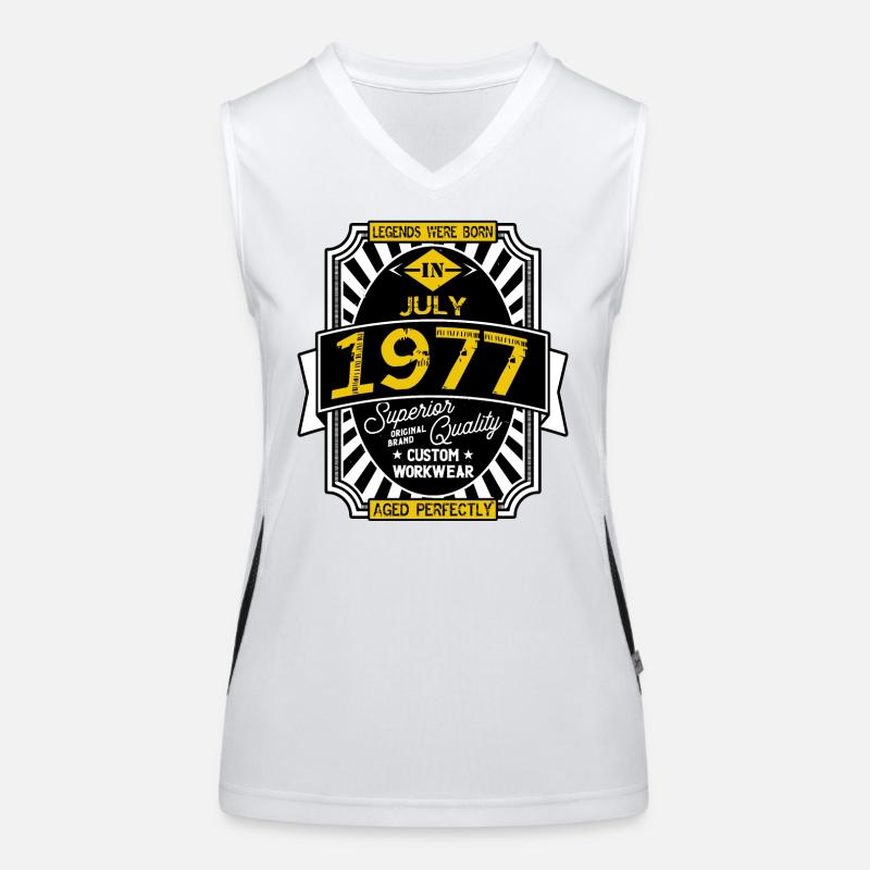 1977 JULY Women's Functional Contrast Tank Top