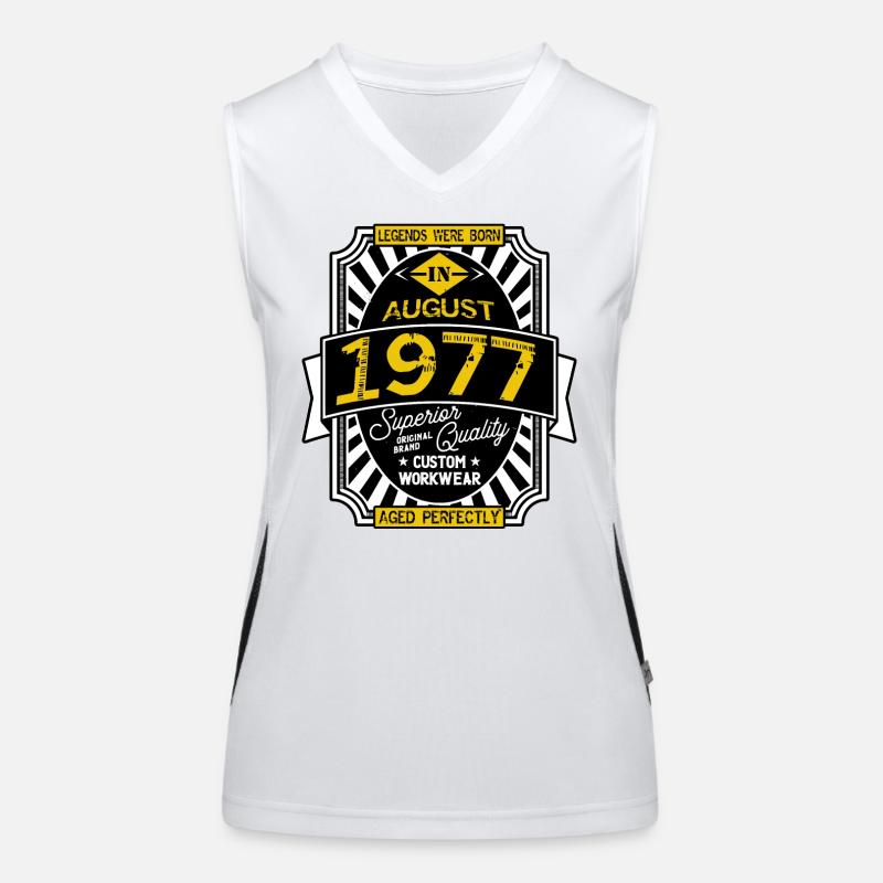 AUGUST 1977 Funktionelles Kontrast-Tank Top für Frauen
