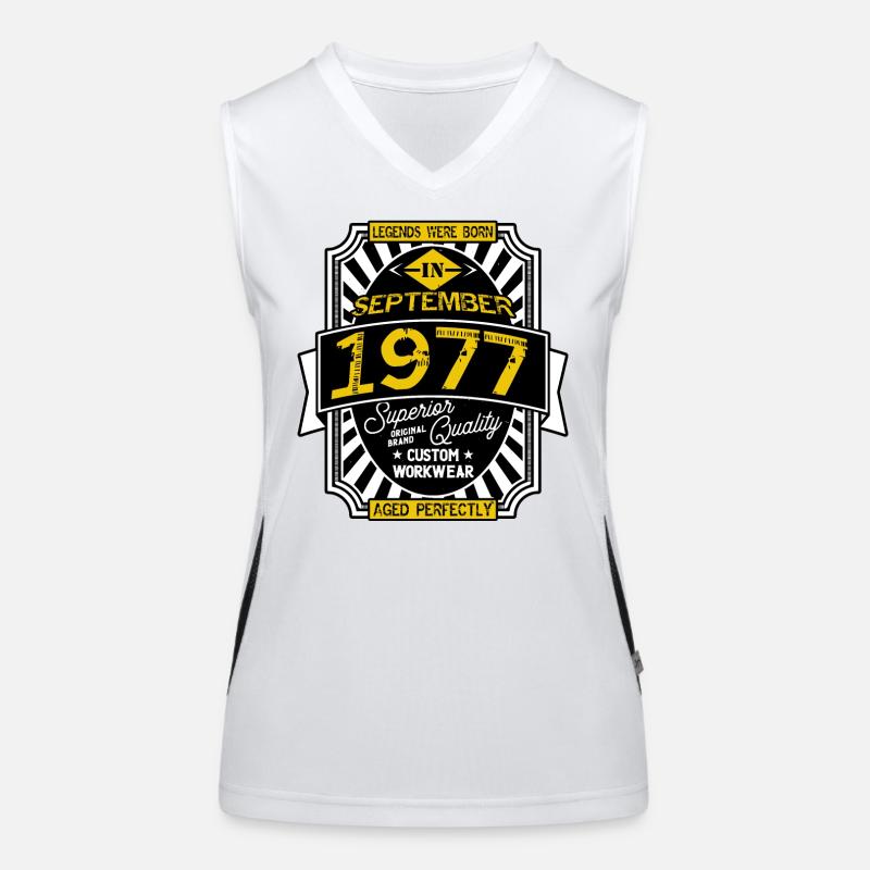 SEPTEMBER 1977 Funktionelles Kontrast-Tank Top für Frauen