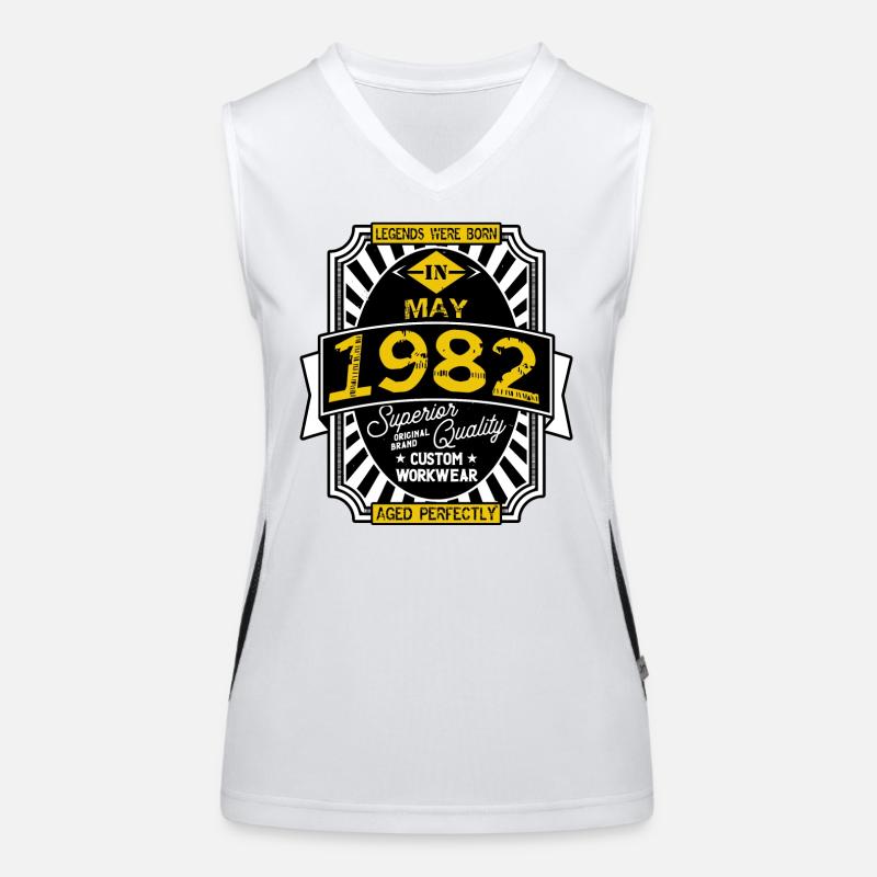 1982 MAY Women's Functional Contrast Tank Top