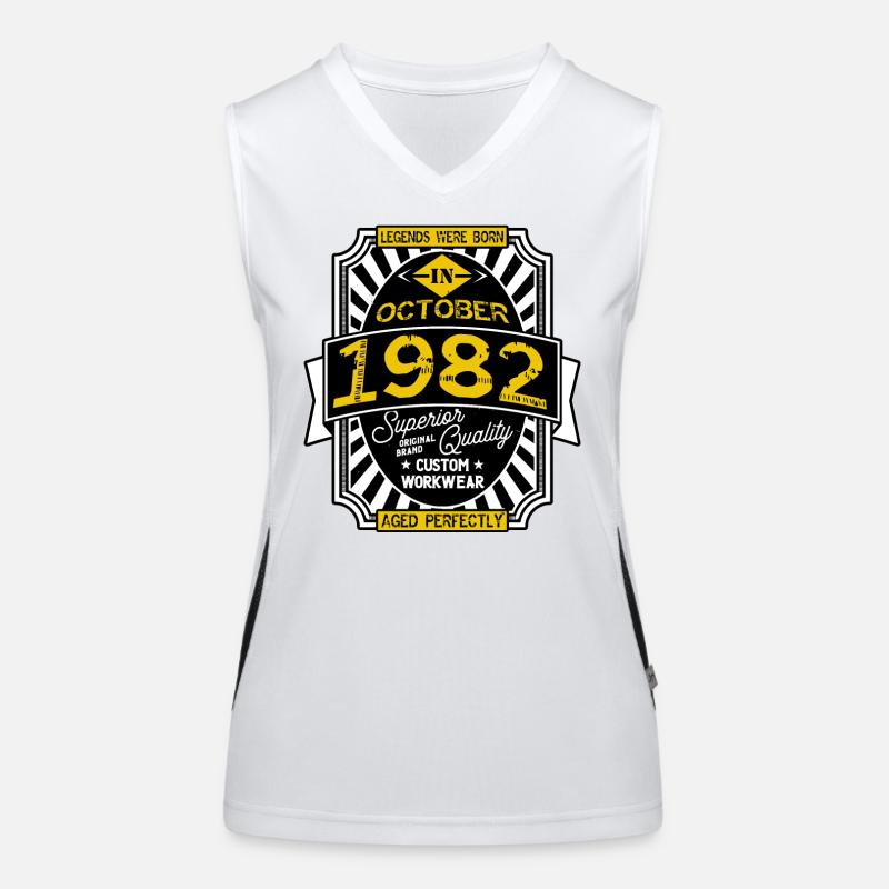 1982 OKTOBER Funktionelles Kontrast-Tank Top für Frauen