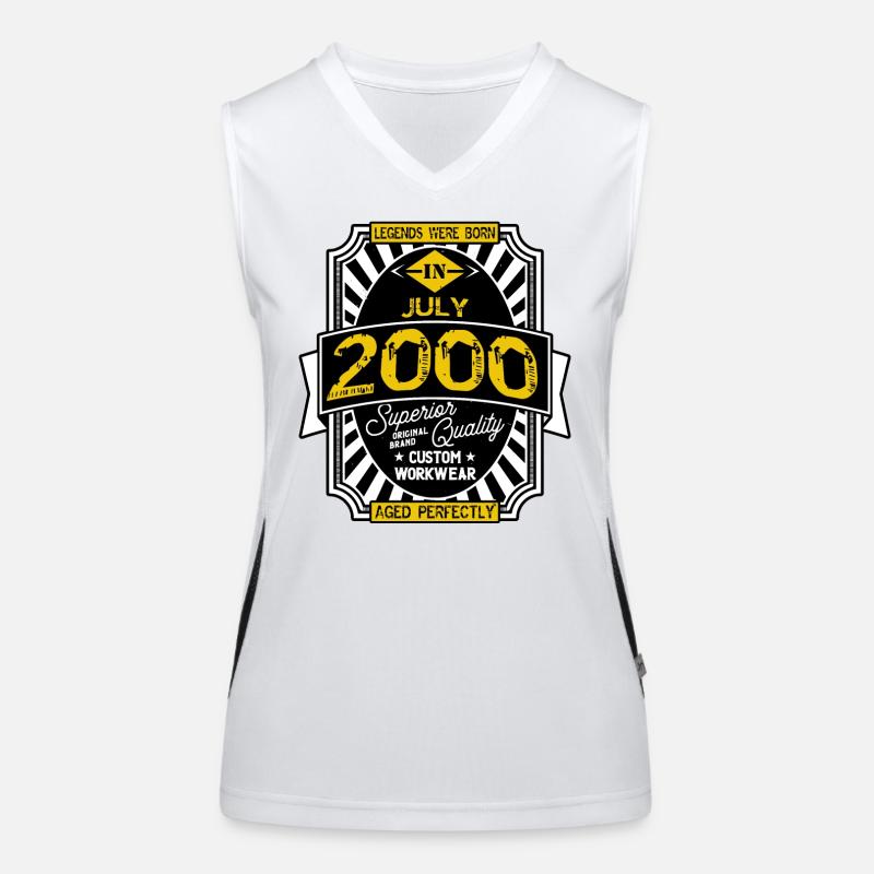 2000 JULY Women's Functional Contrast Tank Top