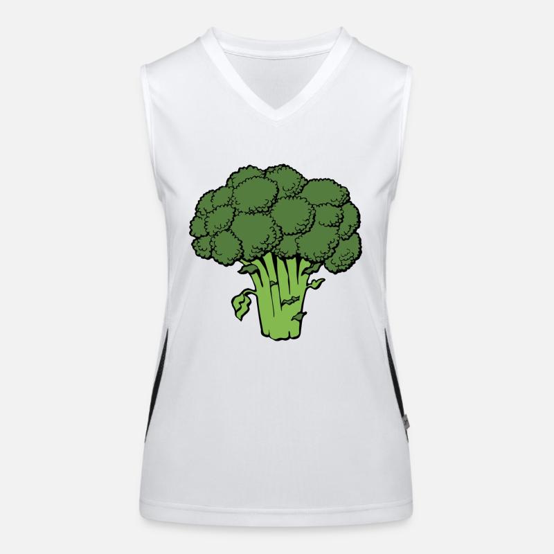 broccoli brocoli veggie gemuese vegetables1 Débardeur respirant contrasté Femme
