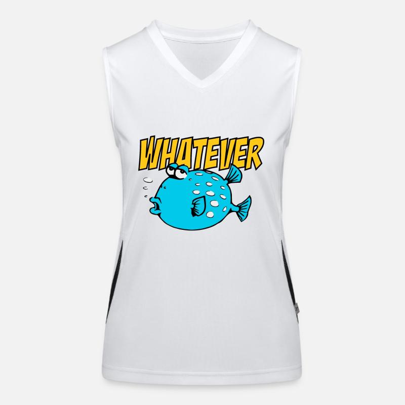 Whatever Fishi Funktionelles Kontrast-Tank Top für Frauen