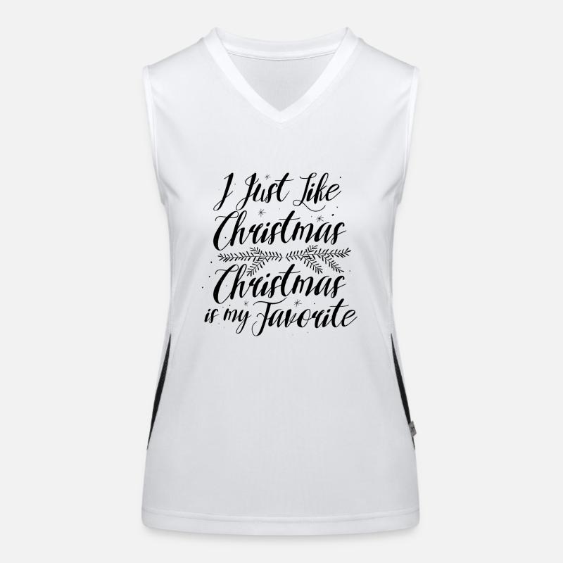 Christmas Mistletoe Ivy December Gift Women's Functional Contrast Tank Top