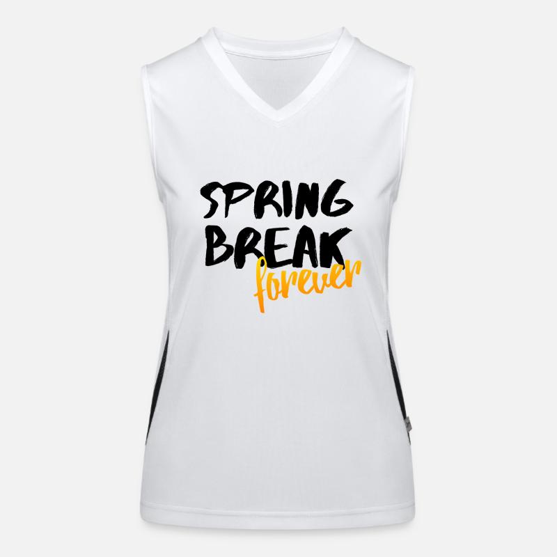 Spring Break Forever Spring Party Gift Idea Women's Functional Contrast Tank Top