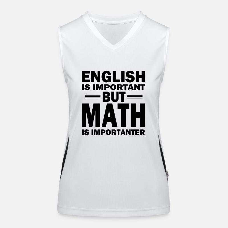 Chemise mathématique! MATH EST IMPORTANT! Débardeur respirant contrasté Femme