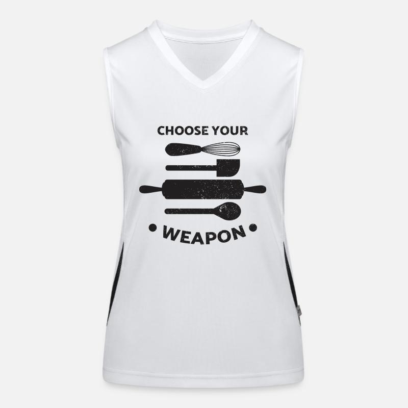 Baking bakers gift idea hobby profession Women's Functional Contrast Tank Top