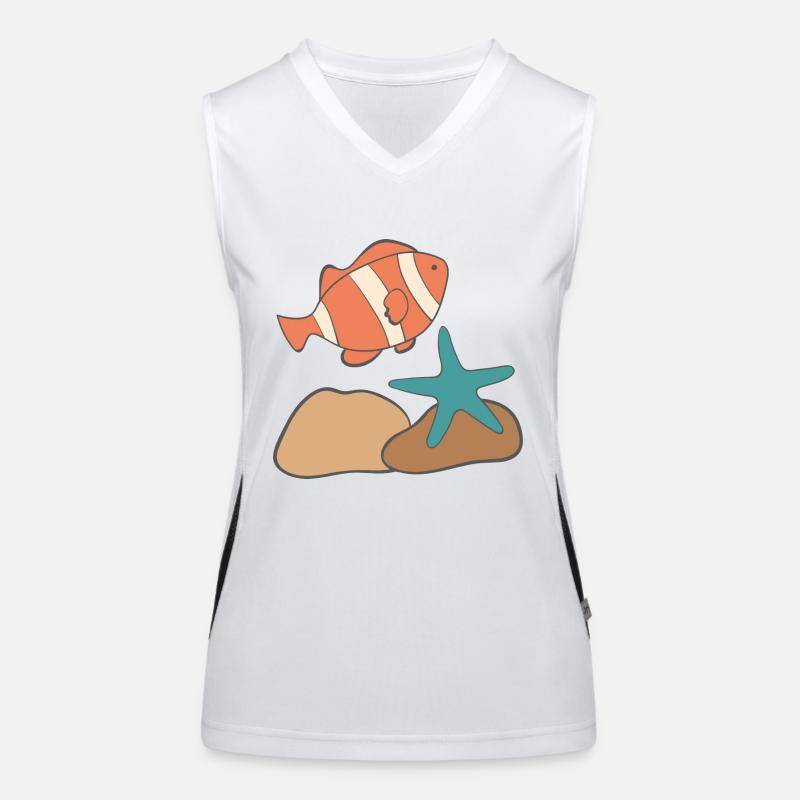 unter Wasser Funktionelles Kontrast-Tank Top für Frauen