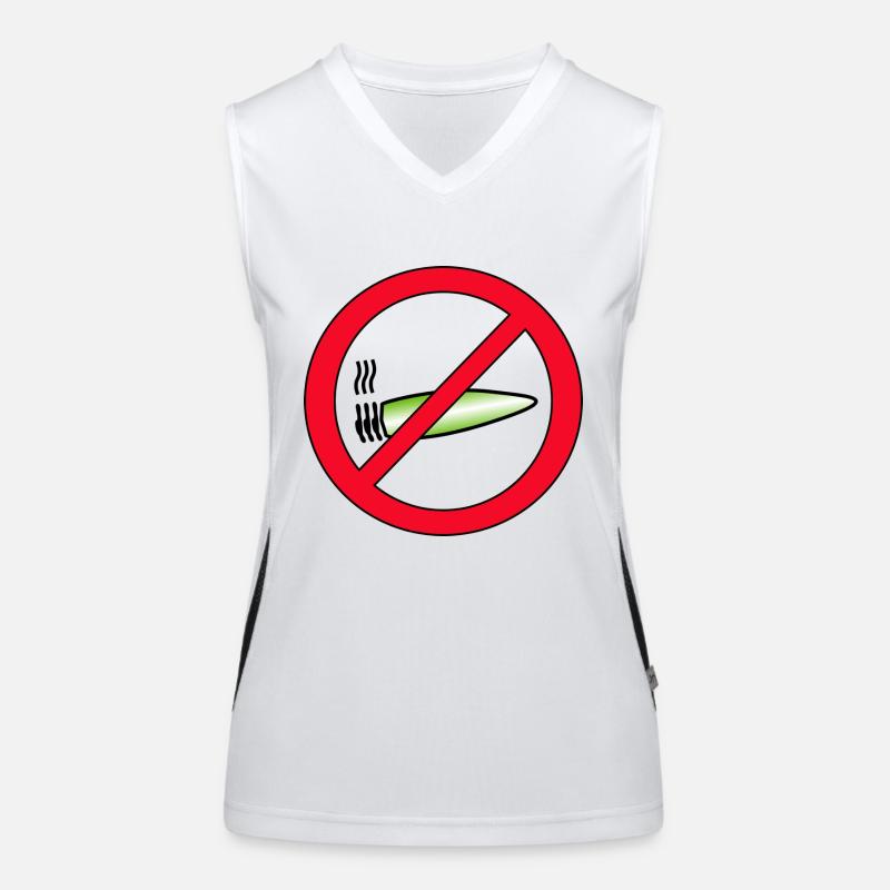 Kiffen Do not prohibit Canabis Weed marijuana Women's Functional Contrast Tank Top