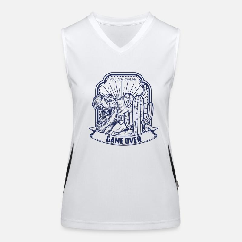 T Rex Funktionelles Kontrast-Tank Top für Frauen