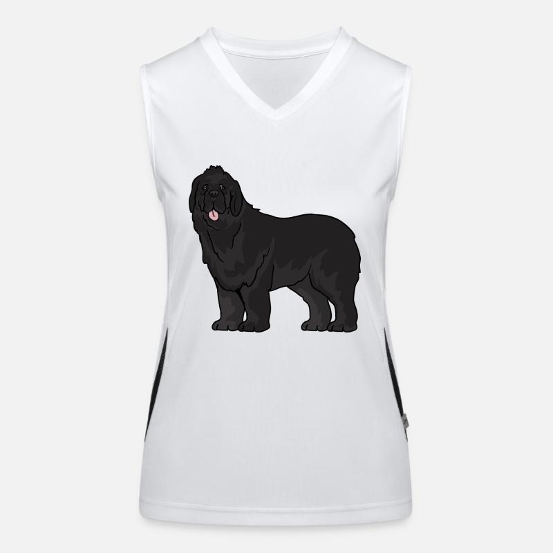 Newfoundland dog Women's Functional Contrast Tank Top