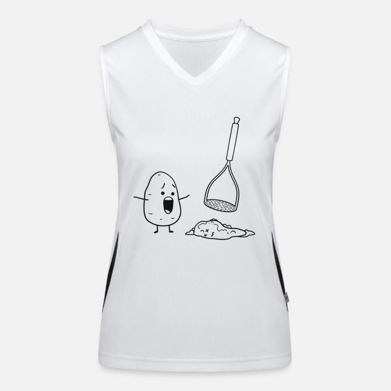 Potato mash | Mashed potatoes | Mashed potatoes Women's Functional Contrast Tank Top