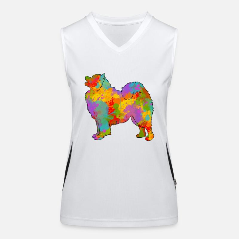 Samoyede Multicolore Débardeur respirant contrasté Femme