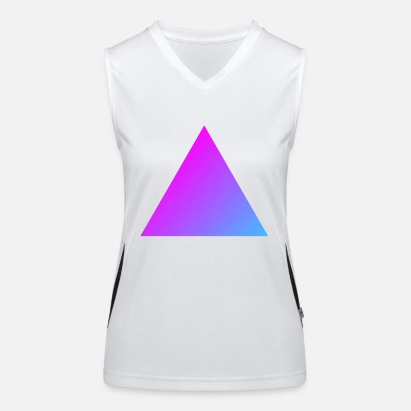 Triangle coloré Débardeur respirant contrasté Femme