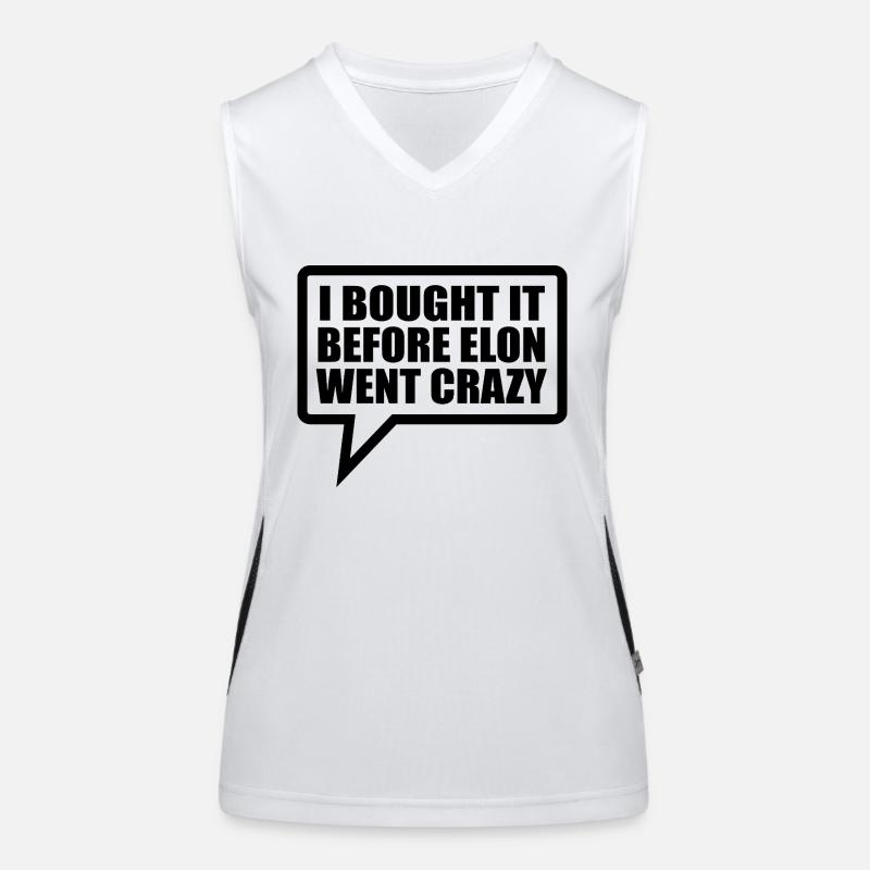 I bought it before Elon went crazy Funktionelles Kontrast-Tank Top für Frauen