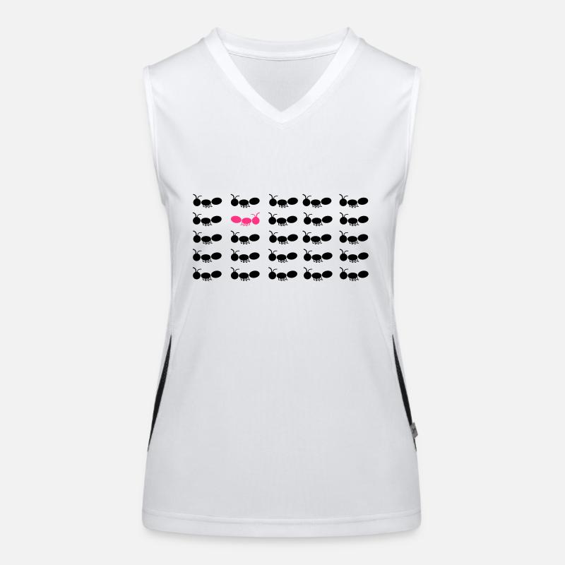 be different Ameise pink Funktionelles Kontrast-Tank Top für Frauen