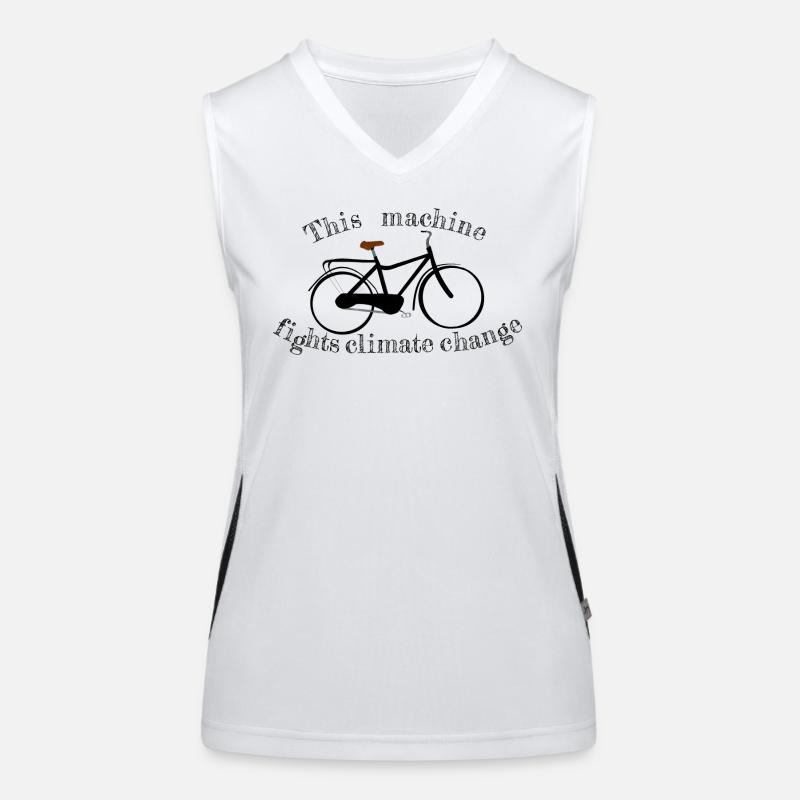 This machine fights climate change Women's Functional Contrast Tank Top