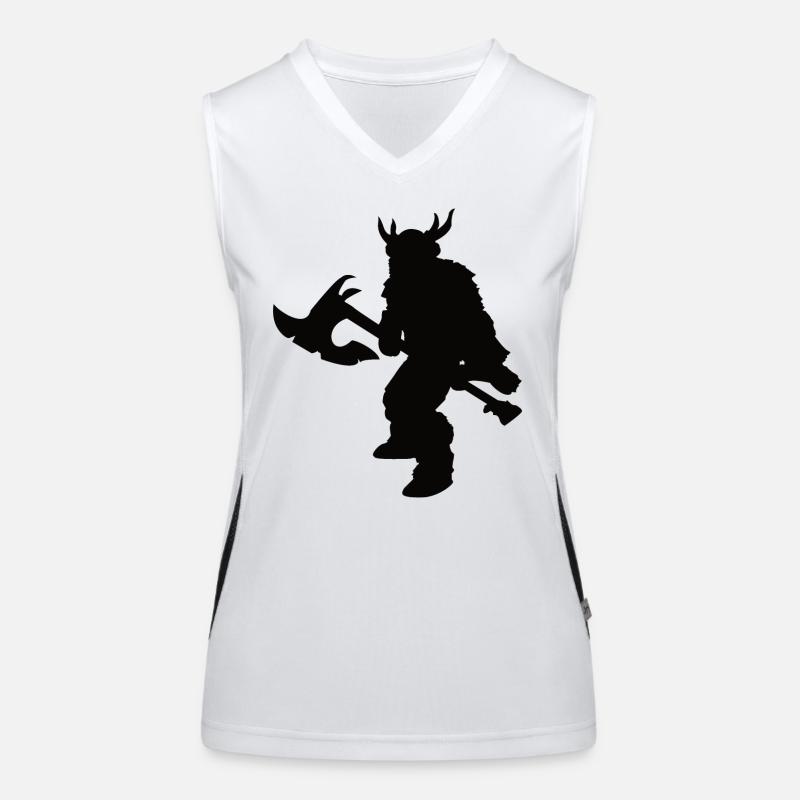 Fantasy Barbarian Design for Roleplayers Women's Functional Contrast Tank Top