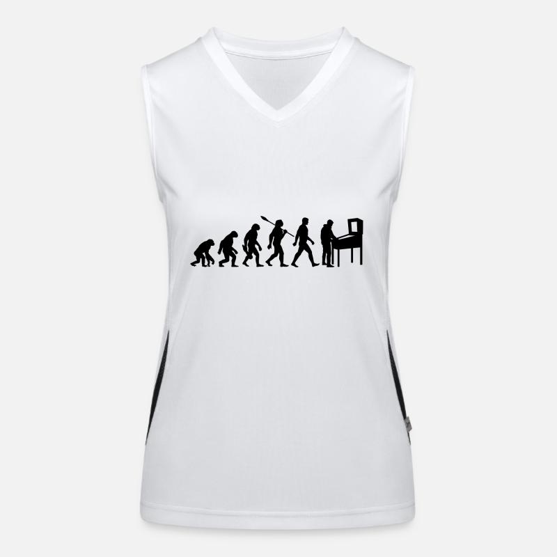 Evolution - Pinball - Flipper - Automat Funktionelles Kontrast-Tank Top für Frauen