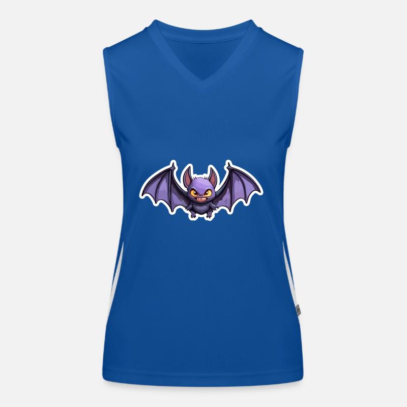 Fledermaus / Vampir / Dracula / Tier / Halloween Funktionelles Kontrast-Tank Top für Frauen