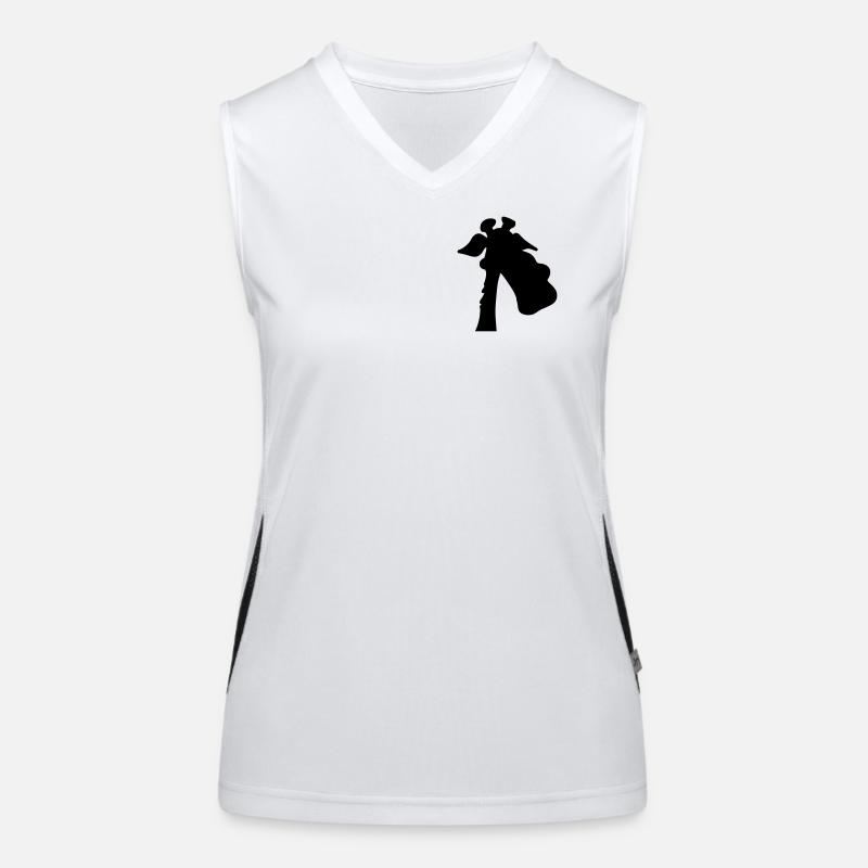 Giraffe Silhouette Funktionelles Kontrast-Tank Top für Frauen