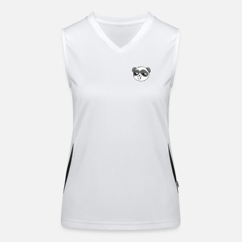 Panda Funktionelles Kontrast-Tank Top für Frauen