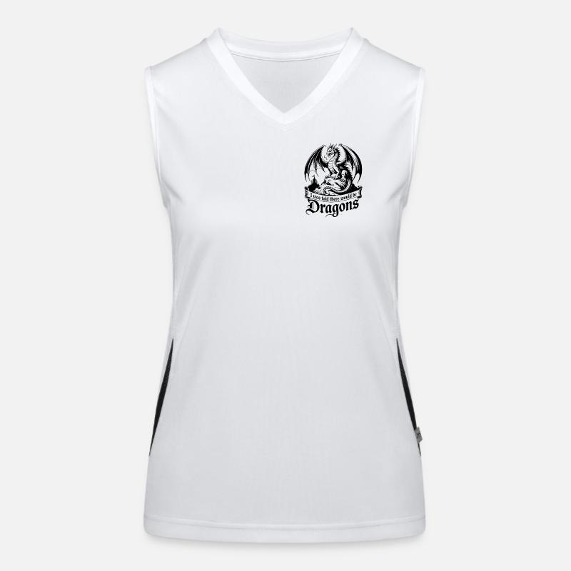 I Was Told There Would Be Dragons Women's Functional Contrast Tank Top
