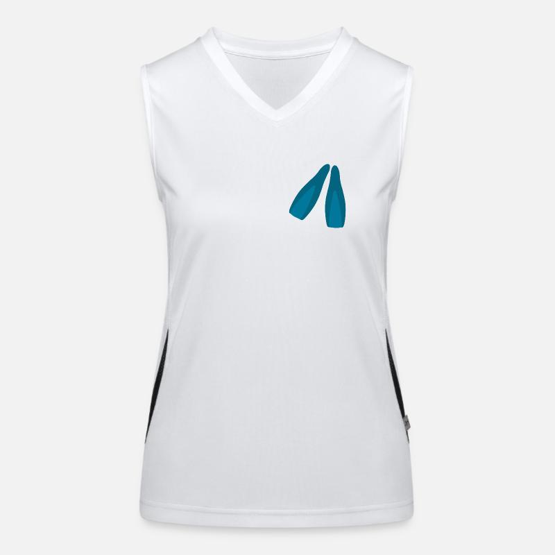 Flossen Funktionelles Kontrast-Tank Top für Frauen