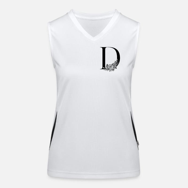 alphabet D Women's Functional Contrast Tank Top